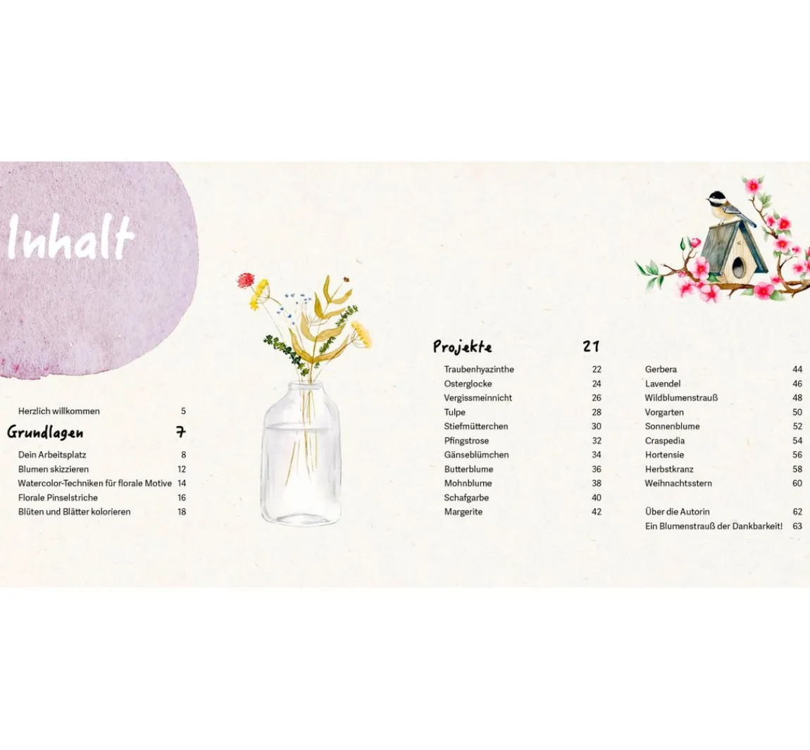 Best EMF Buch "Mini Watercolor – Blumen"
