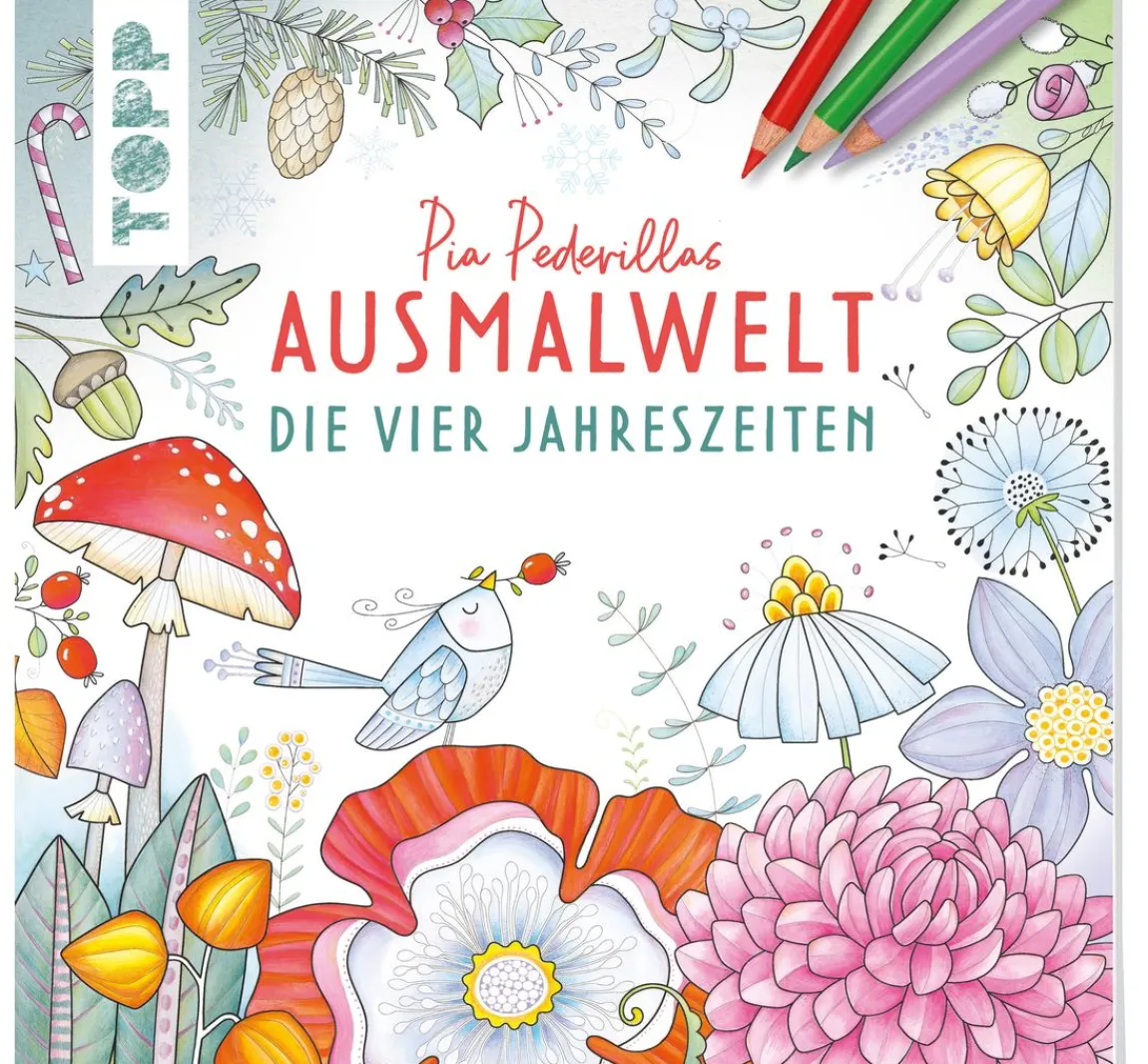 Online Topp Buch "Pia Pedevillas Ausmalwelt - Die vier Jahreszeiten"