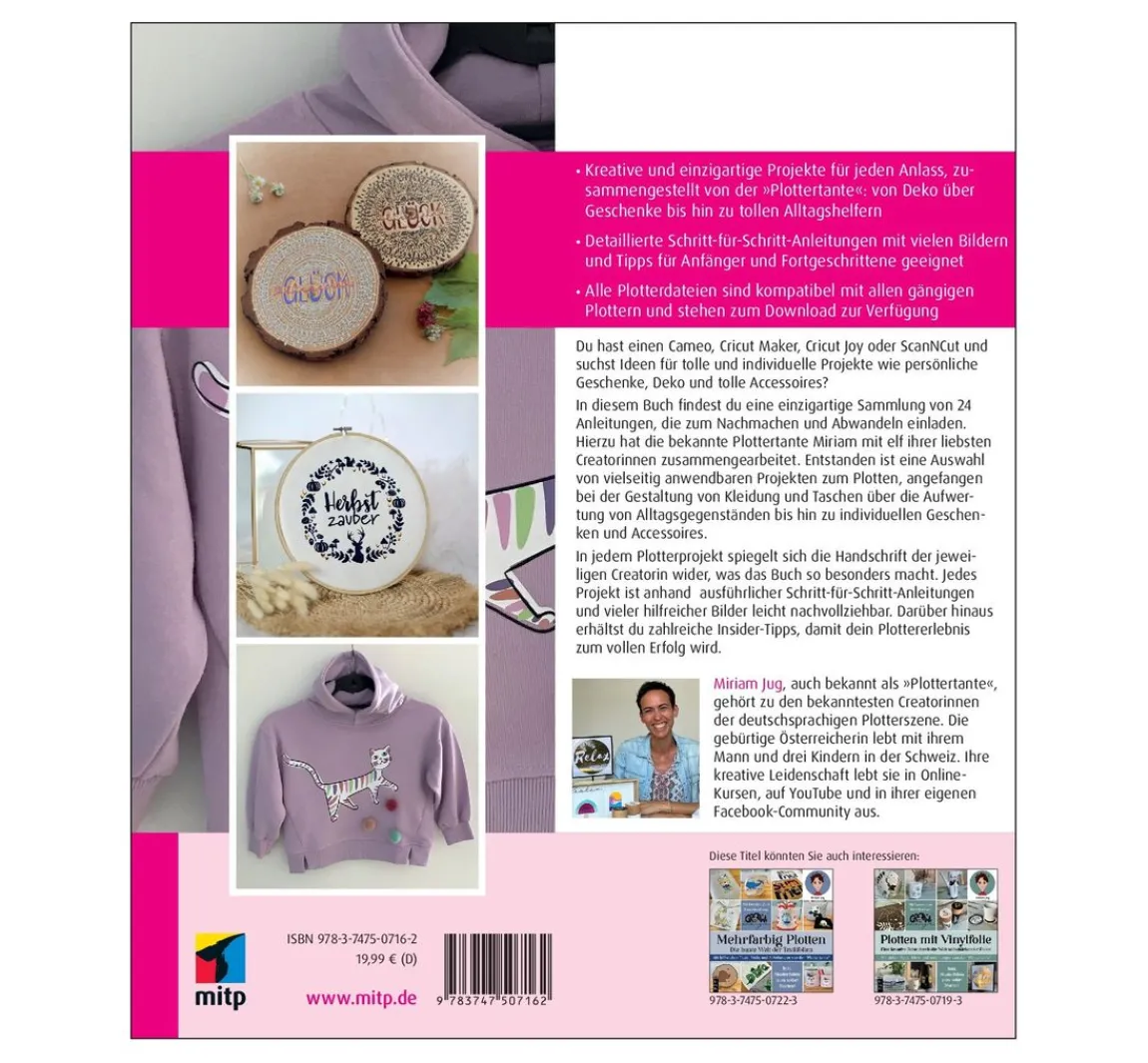 New mitp Buch "Plottertante & Friends: 24 Ideen zum Plotten"