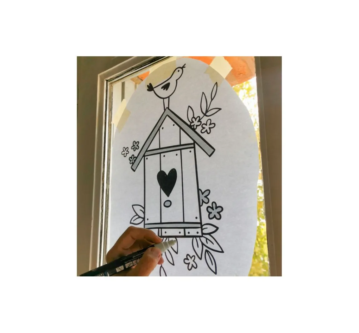 Online Topp Buch "Vorlagenmappe Fensterdeko mit dem Kreidemarker - Frühling & Sommer. Inkl.
