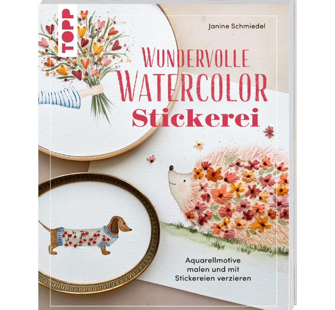 Sale Topp Buch "Wundervolle Watercolor Stickerei"