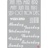 Clearance Pronty Crafts Bullet Journal Schablone "Kalender"