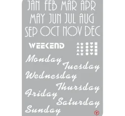 Clearance Pronty Crafts Bullet Journal Schablone "Kalender"