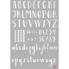 Best Pronty Crafts Bullet Journal Schablone "Alphabet"