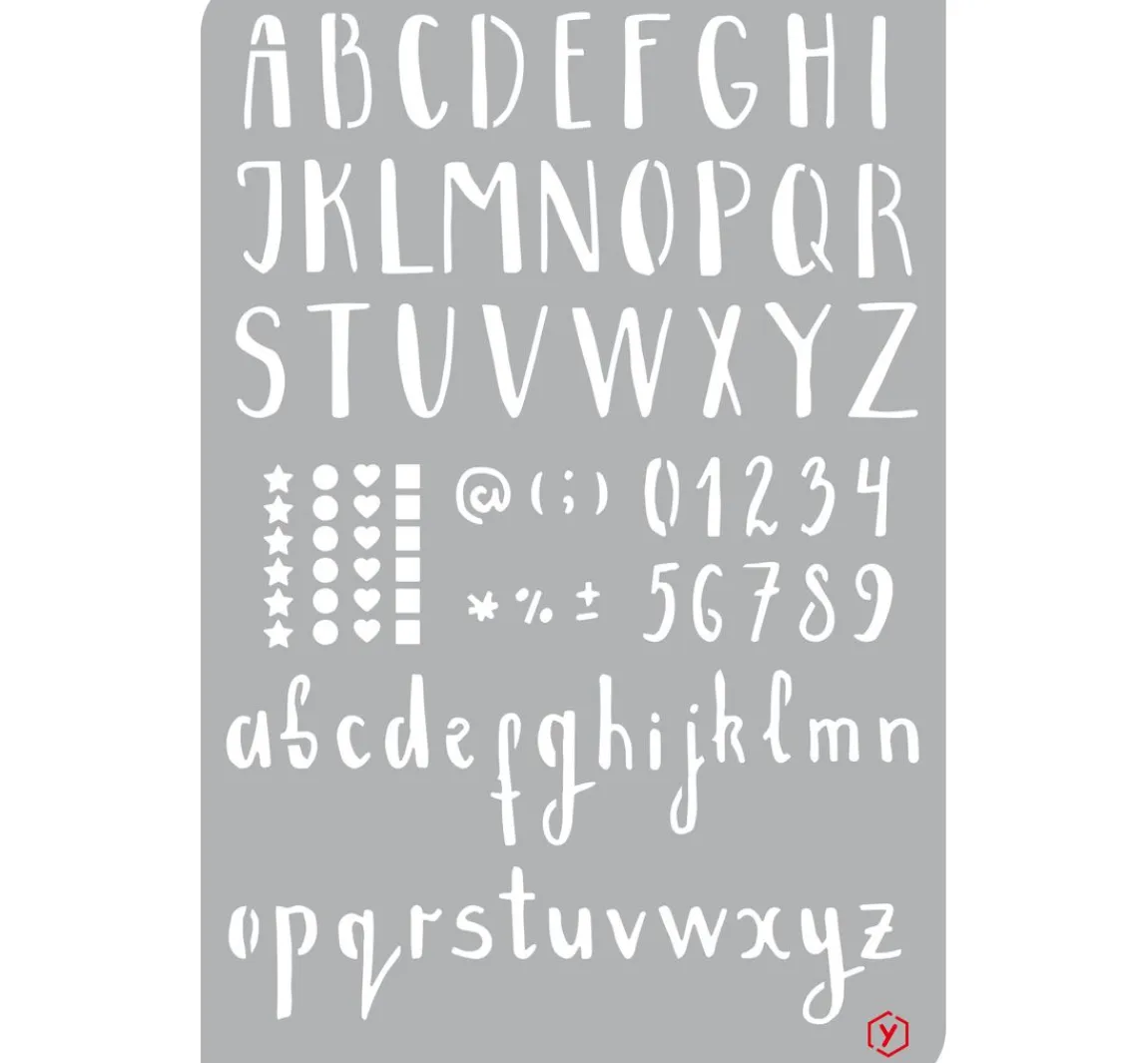 Best Pronty Crafts Bullet Journal Schablone "Alphabet"