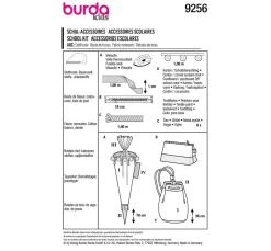 burda style Burda Kids Schnittmuster Schultüte, Mäppchen und Turnbeutel Nr. 9256
