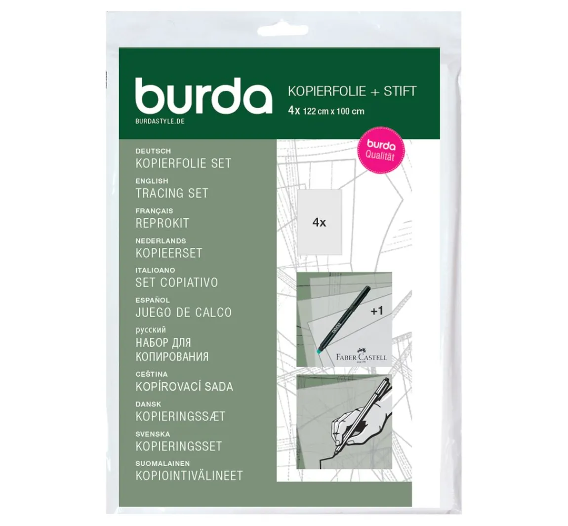 Sale burda style Burda Kopierset (Folie und Stift)