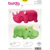 New burda style Burda Schnittmuster Nr. 6560 "Kuscheltier Nashorn"
