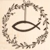 Hot Butterer Stempel "Festtagskranz mit Fisch"