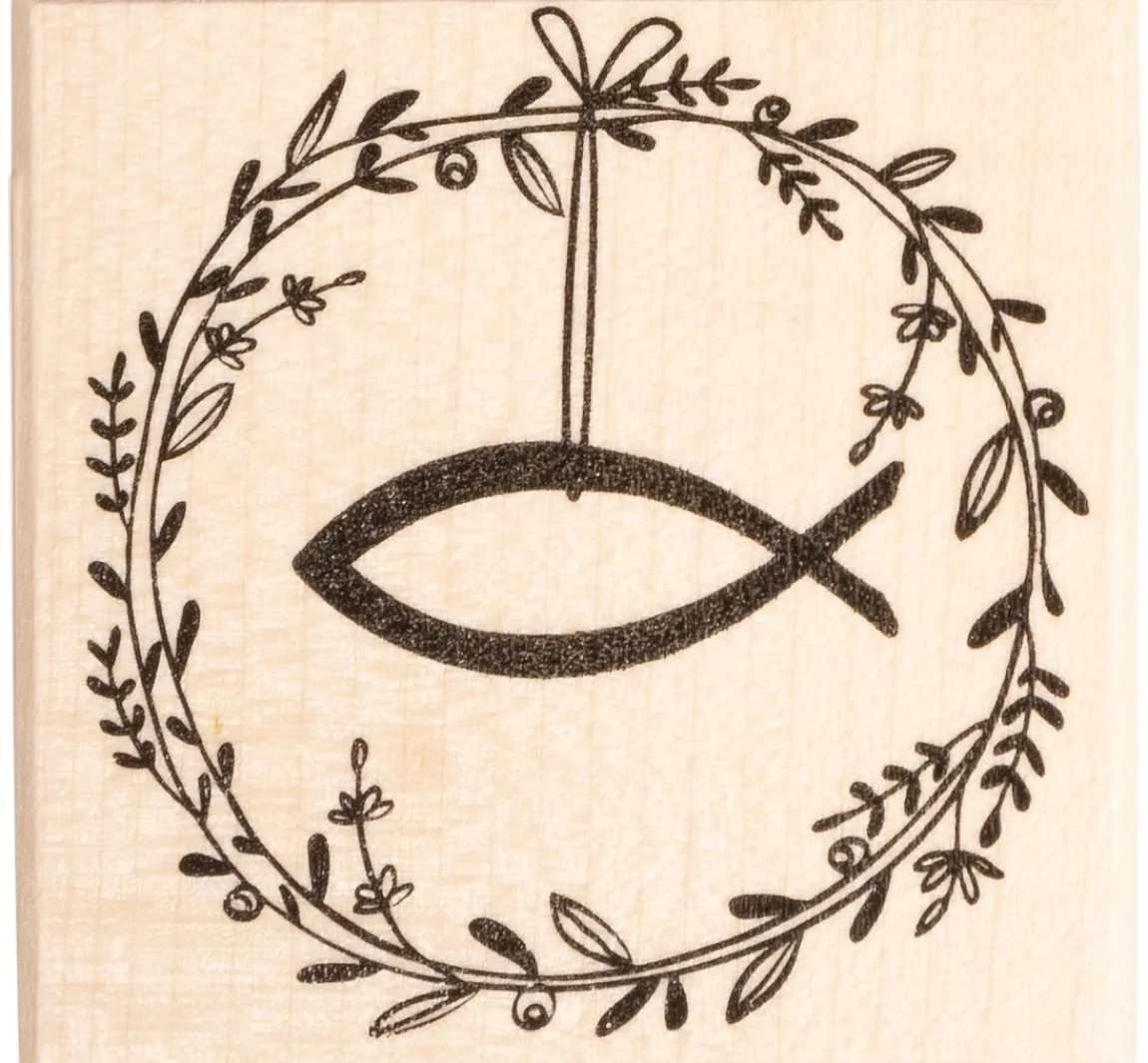 Hot Butterer Stempel "Festtagskranz mit Fisch"