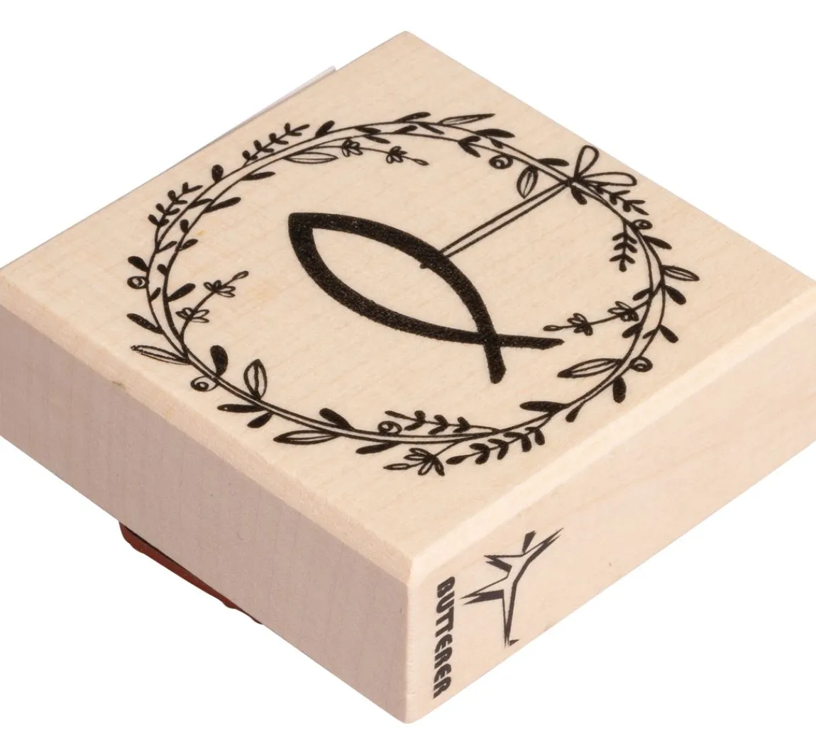 Hot Butterer Stempel "Festtagskranz mit Fisch"