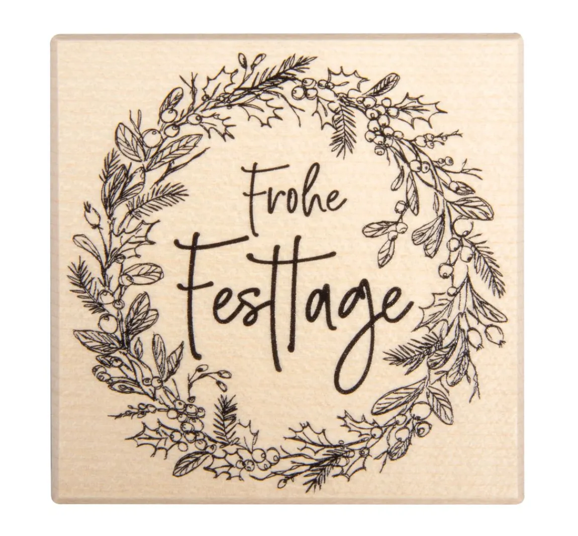New Butterer Stempel "Frohe Festtage"