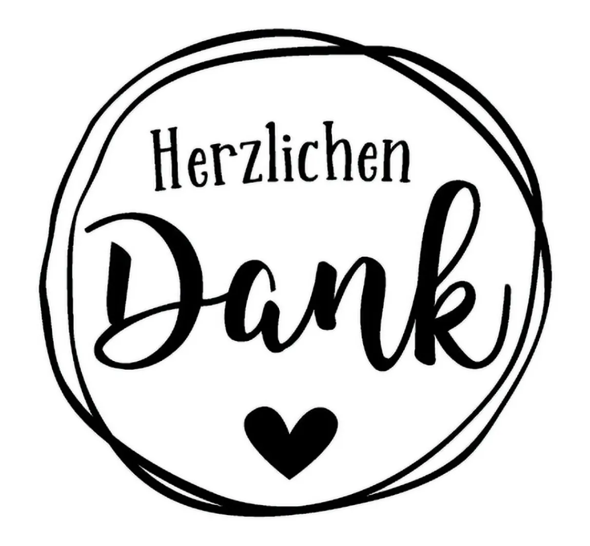 Outlet Butterer Stempel "Herzlichen Dank"