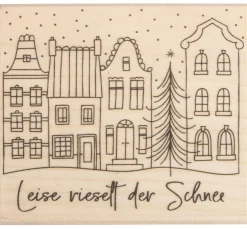 Online Butterer Stempel "Leise rieselt der Schnee"
