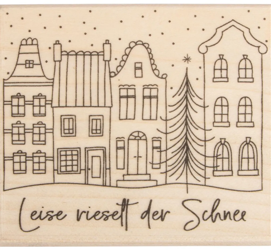 Online Butterer Stempel "Leise rieselt der Schnee"