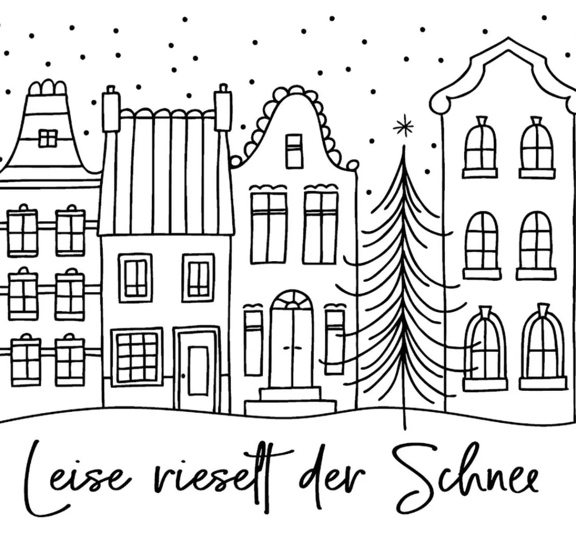 Online Butterer Stempel "Leise rieselt der Schnee"