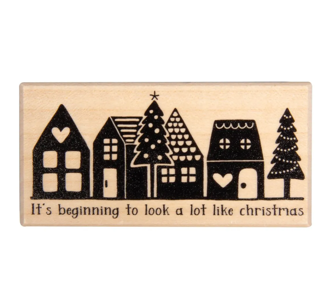 New Butterer Stempel "Little town"