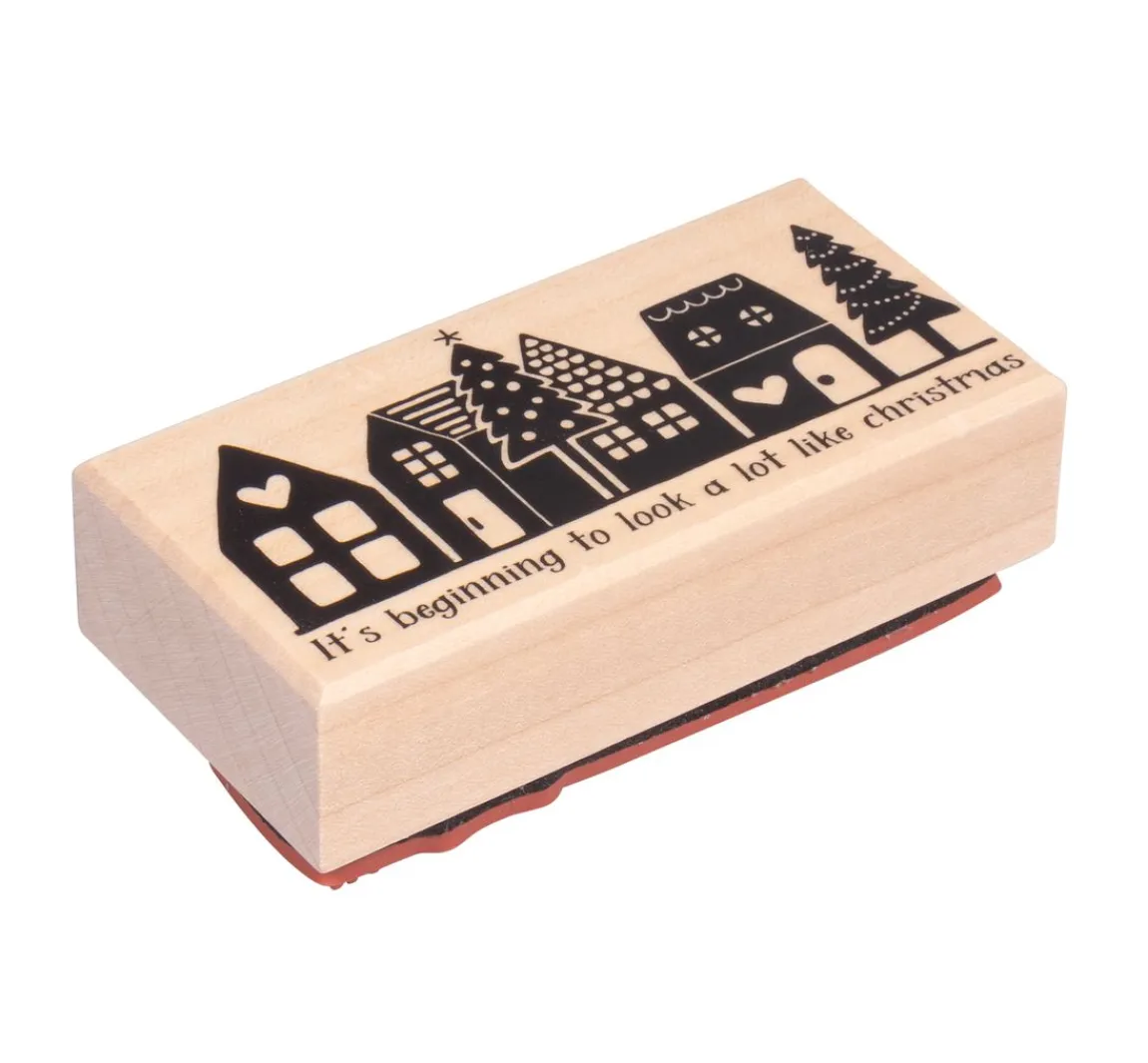 New Butterer Stempel "Little town"