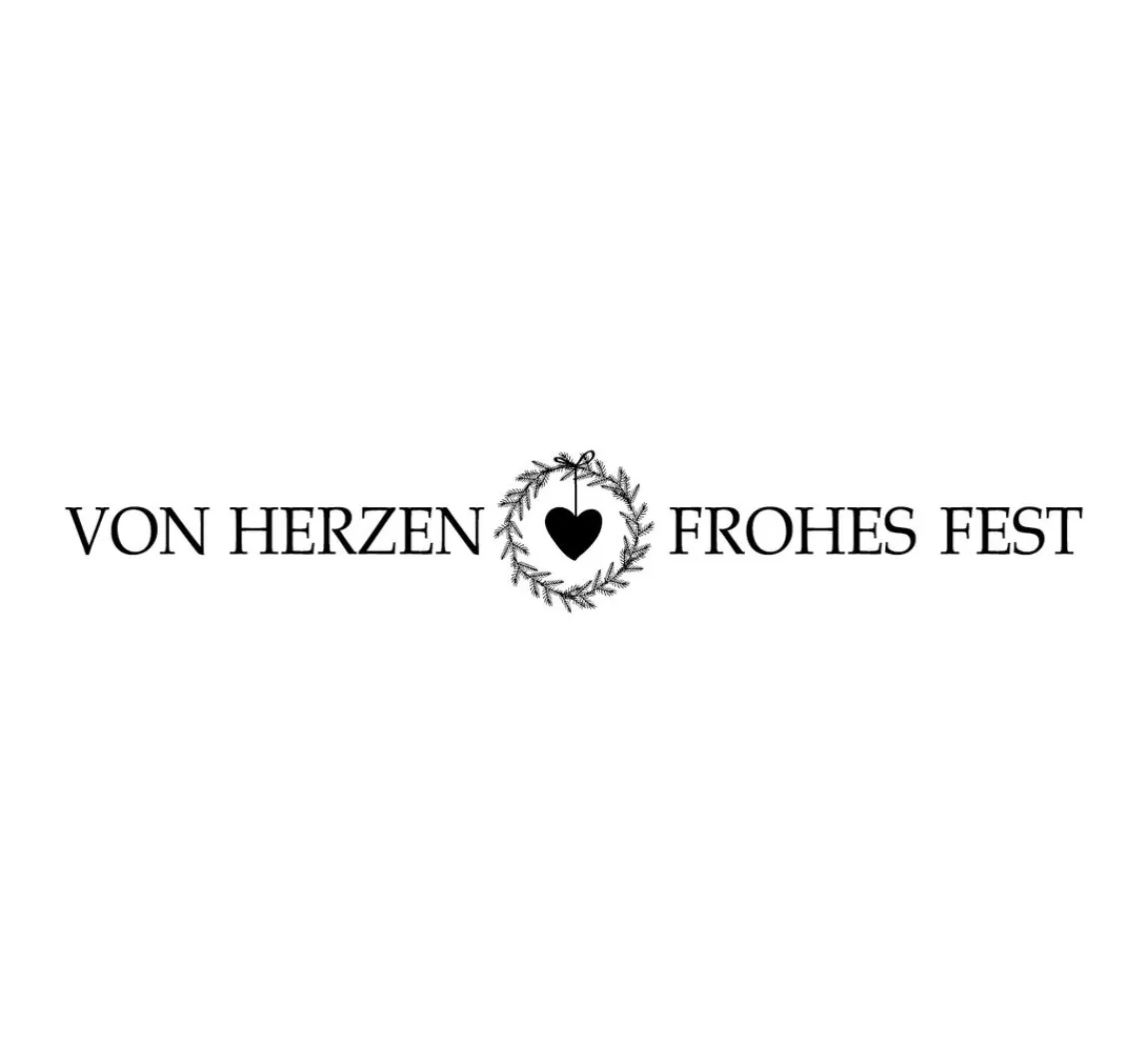 Sale Butterer Stempel "Von Herzen frohes Fest"