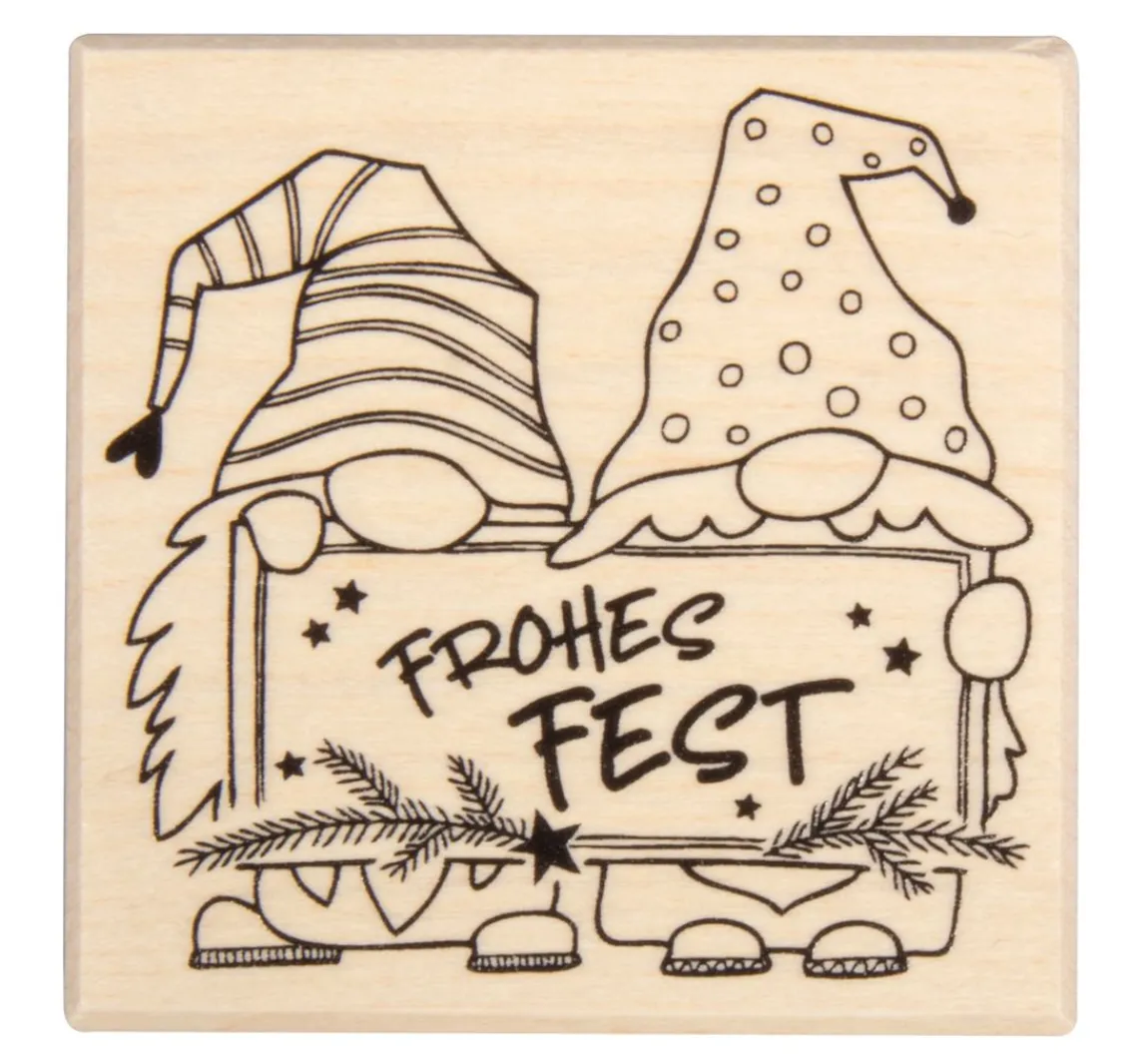 Discount Butterer Stempel "Wichtelgrüße"