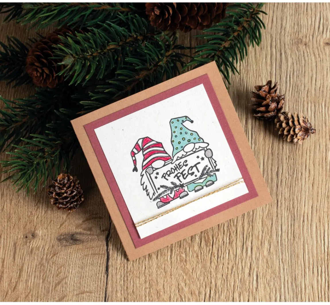 Discount Butterer Stempel "Wichtelgrüße"