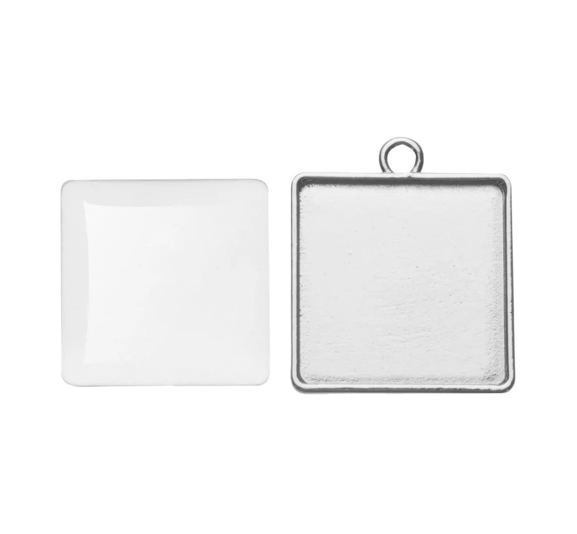 Clearance GLOREX Cabochon-Anhänger groß