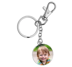 Online GLOREX Cabochon-Schlüsselanhänger mit Karabiner "Rund"