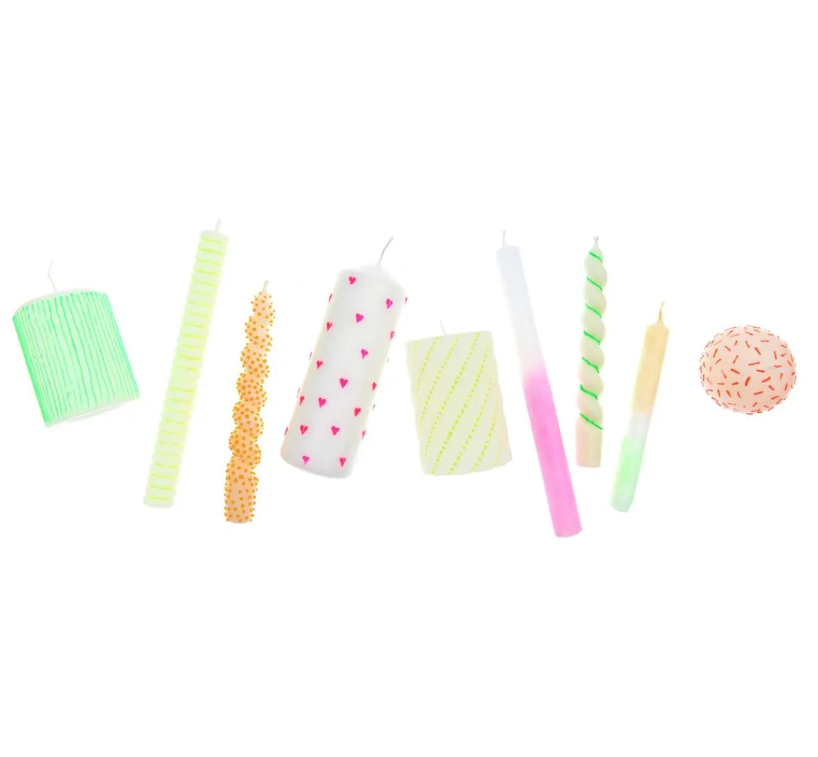 Clearance Rico Design Candle Liner Set "Neon"