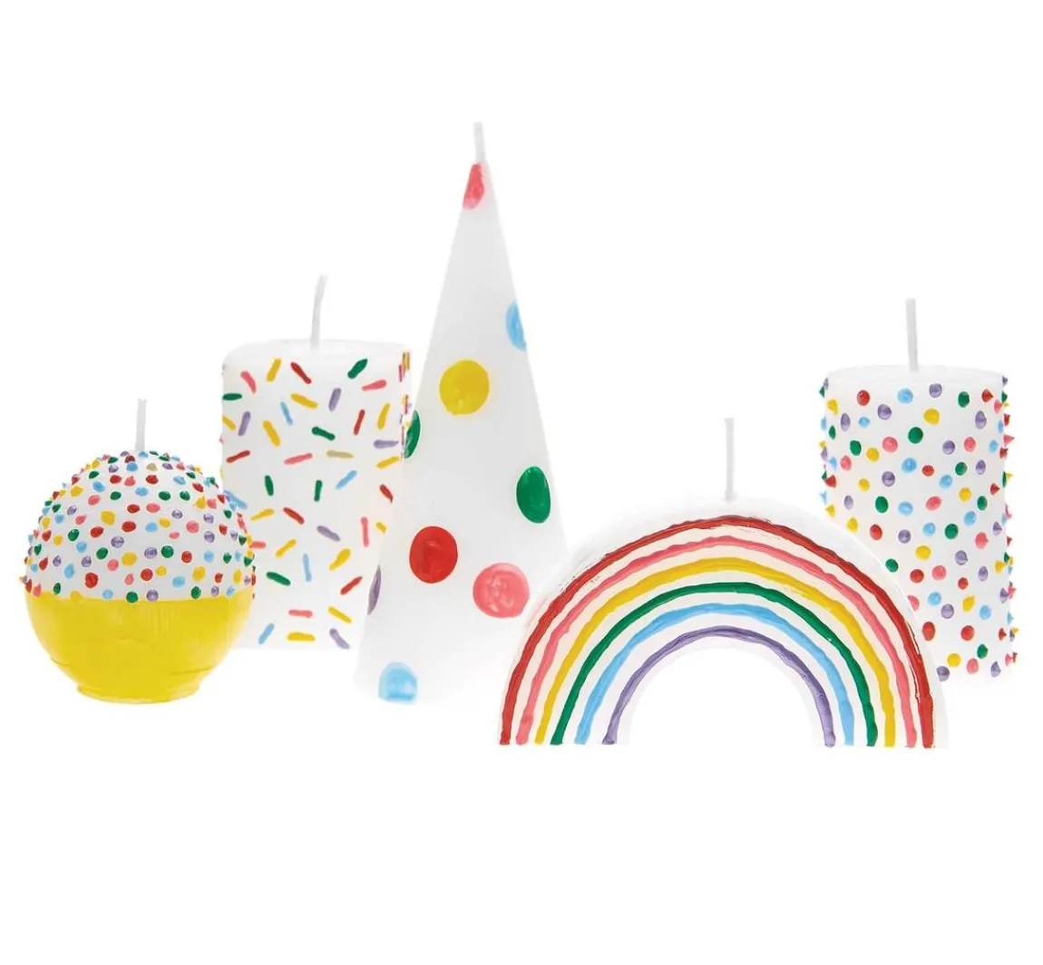 Outlet Rico Design Candle Liner Set "Rainbow"