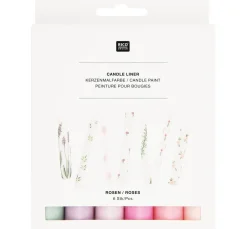 Outlet Rico Design Candle Liner Set "Roses"
