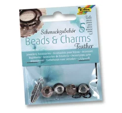 Best folia Charms "Feather", 5tlg.
