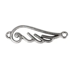 Discount Rayher Charms-Verbinder "Offener Flügel" Silber