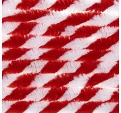 Clearance Rico Design Chenilledraht "Rot/Weiß", 10 Stück