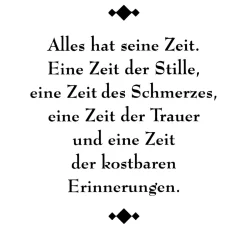 Discount efco Clear Stamps "Alles hat seine Zeit"