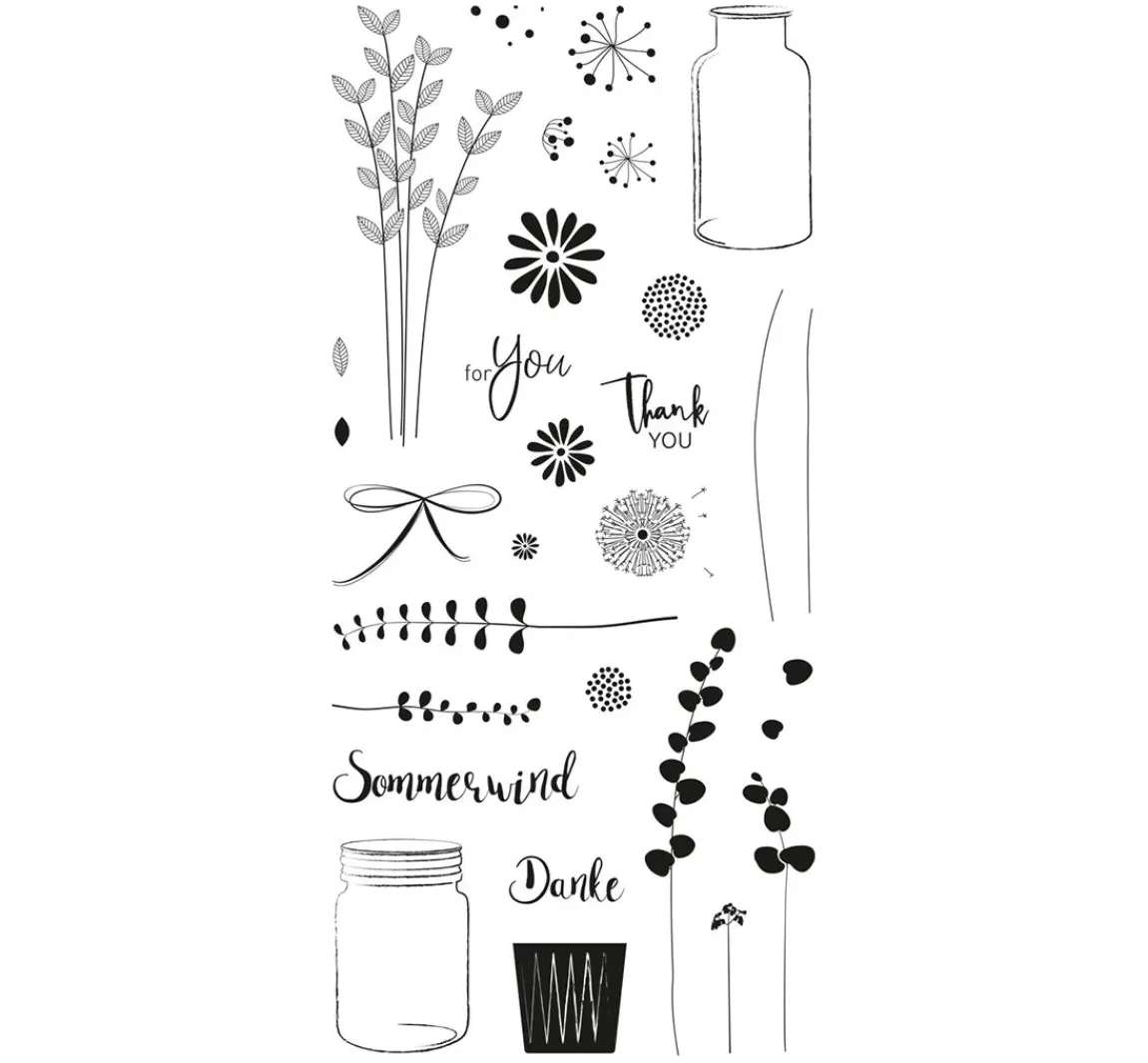 Discount Rayher Clear Stamps "Botanical"