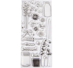 Discount Rayher Clear Stamps "Botanical"