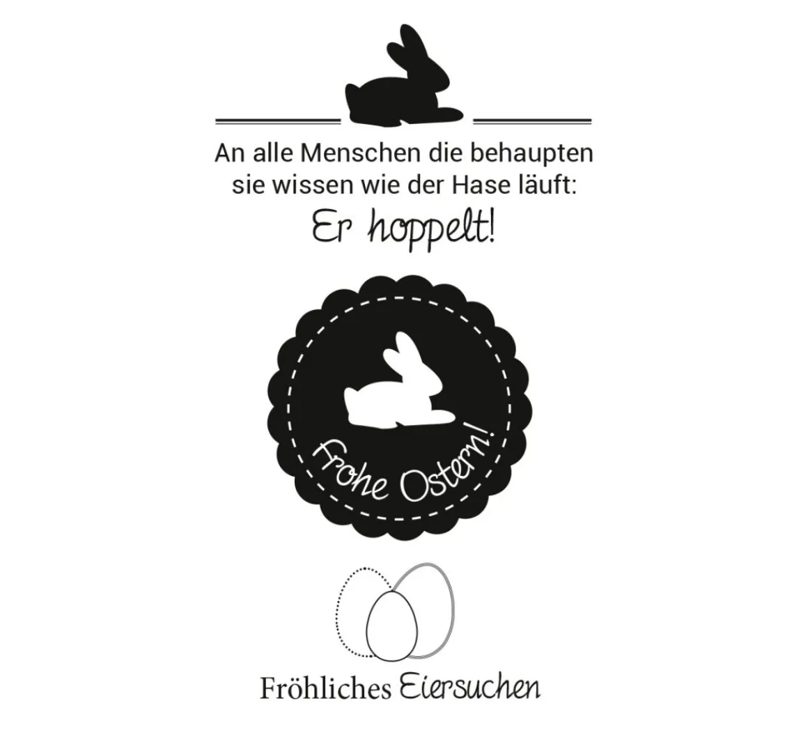 Discount efco Clear Stamps "Der Hase hoppelt"