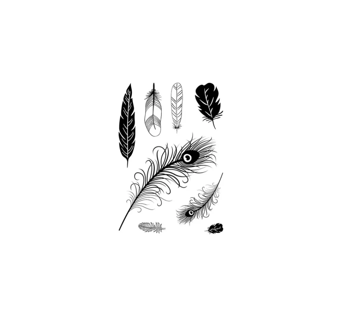 New efco Clear Stamps "Federn"