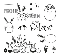 Best Rayher Clear Stamps "Frohe Ostern"