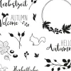 Hot Rayher Clear Stamps "Herbstwald"