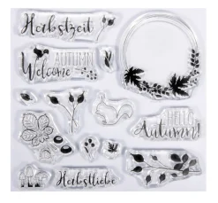 Hot Rayher Clear Stamps "Herbstwald"