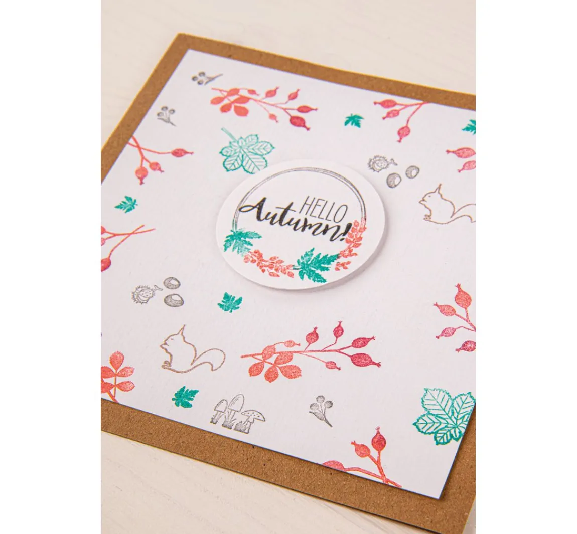 Hot Rayher Clear Stamps "Herbstwald"