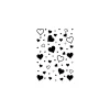 Hot efco Clear Stamps "Herzen Hintergrund", 1-teilig