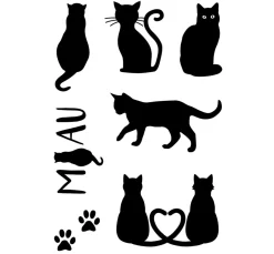 Best efco Clear Stamps "Katzen"