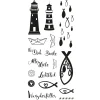 Sale Rayher Clear Stamps "Leuchtturm, Fische & Co"