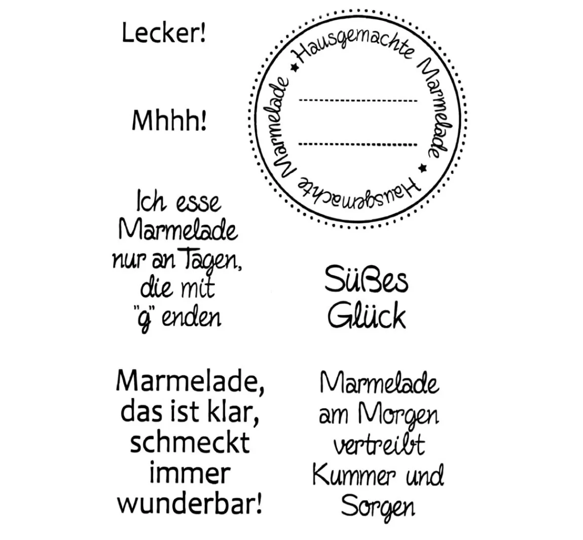 New efco Clear Stamps "Marmelade"