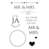 Discount efco Clear Stamps "Mr. & Mrs."