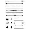Hot efco Clear Stamps "Pfeile & Linien"