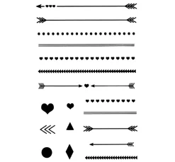 Hot efco Clear Stamps "Pfeile & Linien"