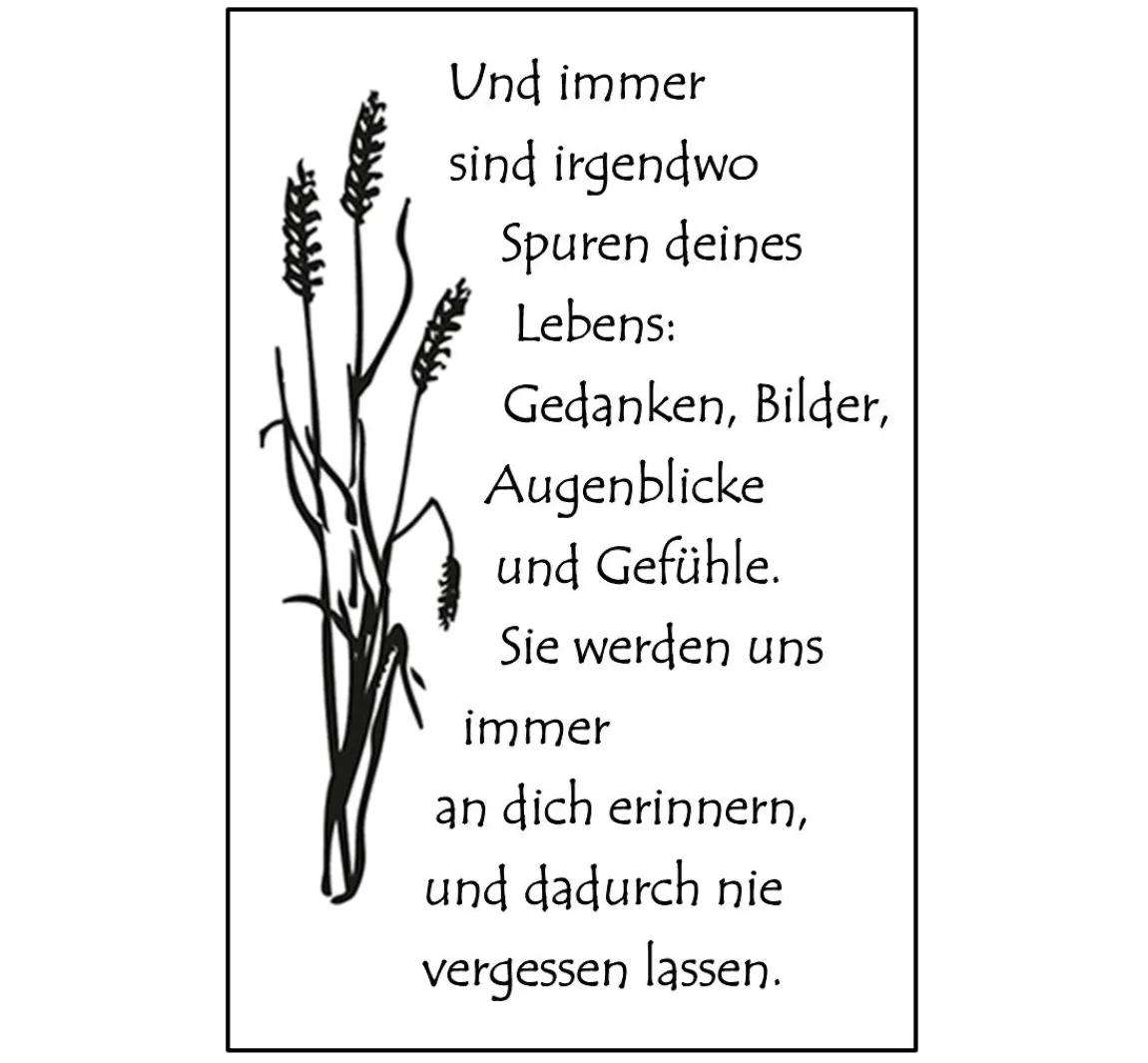 Clearance efco Clear Stamps "Spuren deines Lebens"